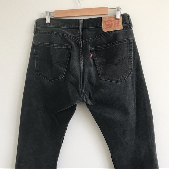 Vintage | Rare Levi’s 505 Distressed Black Jeans - Picture 7 of 8